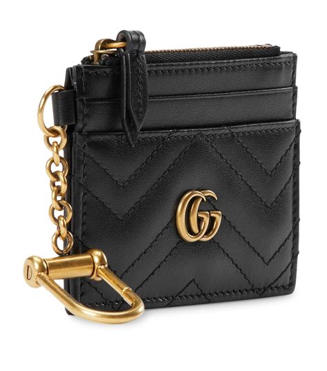 gucci key chain card case|Gucci keychain for women.